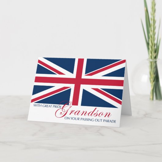 Grandson Marching bei der Übergabe der Parade Unio Karte (Vorderseite)