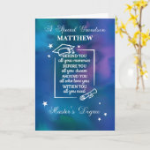 Grandson Master's Degree Abschluss Quote Karte (Gelbe Blume)