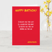 Grandson motivierend Geburtstagskarten Karte (Gelbe Blume)