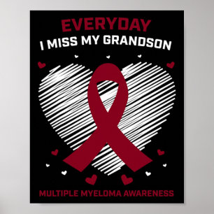 Grandson Multiple Blood Cancer Awareness Products Poster