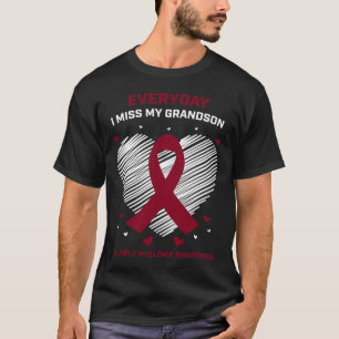 Grandson Multiple Blood Cancer Awareness Products T-Shirt