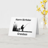 *GRANDSON* NUR DER BESTE FANGTAG FÜR IHRE KARTE (Gelbe Blume)