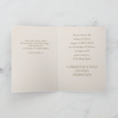 Grandson Ordination Glückwunsch, Metal Cross Karte (Innenseite)