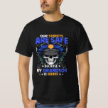 Grandson Polizist dünne blaue Linie Großsohn Gesch T-Shirt<br><div class="desc">Grandson Polizist dünne blaue Linie Großsohn Geschenk</div>