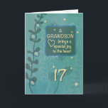 Grandson Religious 17. Geburtstag Grüne Hand Drawn Karte<br><div class="desc">Schon bald wird Ihr wunderbarer Enkel 17 Jahre alt werden. Vor diesem Tag sollten Sie mit dieser Karte fertig sein,  um ihm an diesem besonderen Tag zu geben. Erinnern Sie ihn daran,  dass er ein Segen ist,  während Sie ihm dies geben.</div>