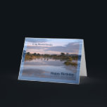 Grandson, See im Morgengrauen Geburtstagskarte Karte<br><div class="desc">Schönes Foto eines Sees bei Morgengrauen mit Wolken,  die im Wasser reflektieren. Eine tolle Art,  jemandem einen guten Geburtstag zu wünschen. Copyright Norma Cornes.</div>
