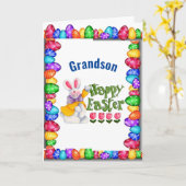 ***GRANDSON**** SIE SIND *LIEBT* EASTER CARD KARTE (Gelbe Blume)