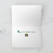 Grandson St. Patricks Day Gnomes Lucky und gesegne Karte (Innenseite)