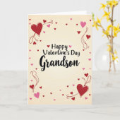Grandson Valentine Greeting Card Karte (Gelbe Blume)