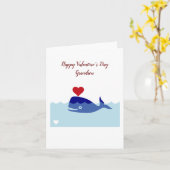 Grandson Valentine's Day Folded Grußkarte Karte (Gelbe Blume)