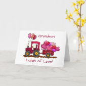 Grandson Valentinstag Loads für Liebe und Herz Karte (Gelbe Blume)