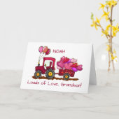 Grandson Valentinstag Loads für Liebe und Herz Karte (Gelbe Blume)