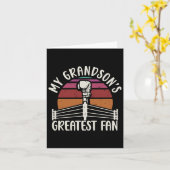 Grandsons Bester Fan-Boxing-Großmutter Karte (Gelbe Blume)