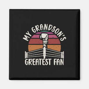 Grandsons Bester Fan-Boxing-Großmutter Magnet