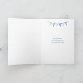 Grandsons erster Geburtstag Teddy Bären Gruß Karte (Innenseite)