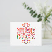 Grandsons Rock Postkarte (Stehend Vorderseite)