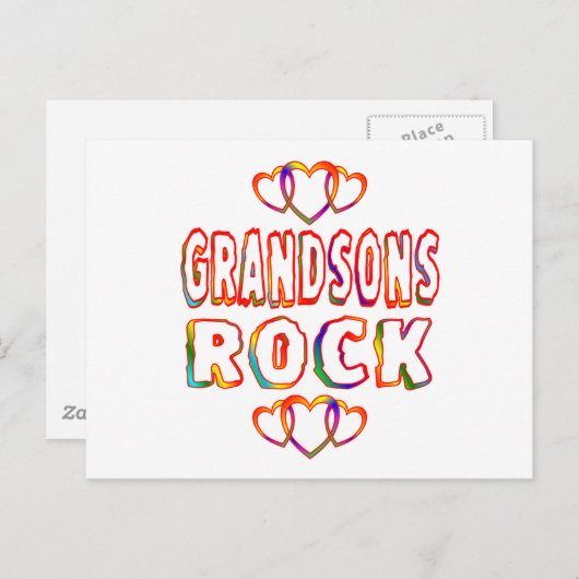 Grandsons Rock Postkarte (Vorne/Hinten)