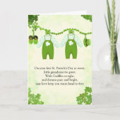 Grandsons Twins First St Patricks Day Karte (Vorderseite)