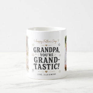 Grandtastischer Vatertag Gold Star Multi Foto Kaffeetasse