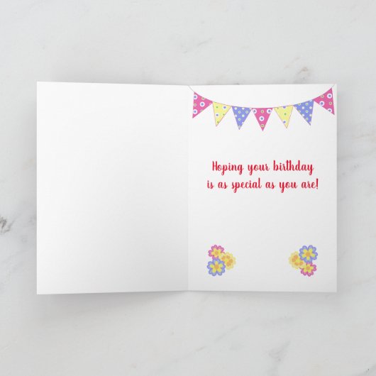 Grandtochter 11. Geburtstag Primroses Jagdkarte Karte (Innenseite)