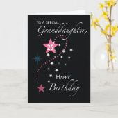 Grandtochter 25. Geburtstag Star Inspiration Karte (Gelbe Blume)