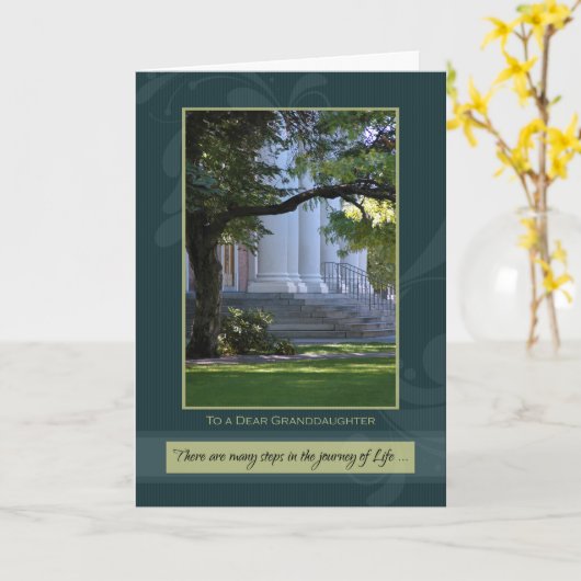 Grandtochter Abschluss Glückwunsch Karte (Gelbe Blume)