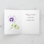 Grandtochter Abschluss Watercolor Dankeskarte (Innenseite)