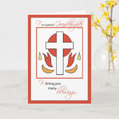 Grandtochter Bestätigung Glückwunsch Cross F Karte (Gelbe Blume)