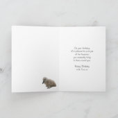 Grandtochter Birthday Card - Schwäne Karte (Innenseite)