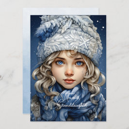 Grandtochter Blonde Hahaar Weihnachtswünsche für M