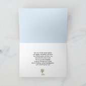 Grandtochter Christmas Dog Ice Skaten Karte (Innenseite)