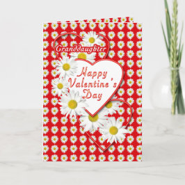 Grandtochter Daisis and Hearts Valentine Card Feiertagskarte