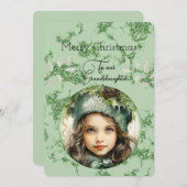 Grandtochter Dark Hhabe Mädchen Weihnachtswünsche (Vorne/Hinten)