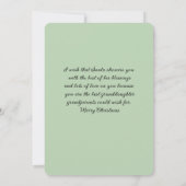 Grandtochter Dark Hhabe Mädchen Weihnachtswünsche (Rückseite)