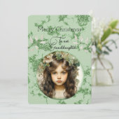 Grandtochter Dark Hhabe Mädchen Weihnachtswünsche (Stehend Vorderseite)