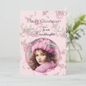 Grandtochter Dark Hhabe Mädchen Weihnachtswünsche (Stehend Vorderseite)