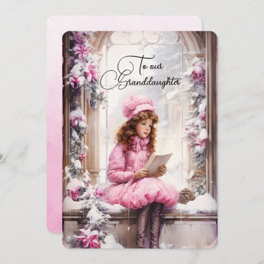 Grandtochter Dark Hhabe Mädchen Weihnachtswünsche (Vorne/Hinten)