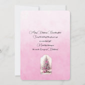 Grandtochter Dark Hhabe Mädchen Weihnachtswünsche (Rückseite)