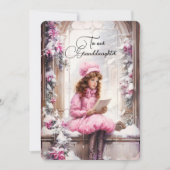 Grandtochter Dark Hhabe Mädchen Weihnachtswünsche (Vorderseite)