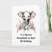 Grandtochter Enkelsohn Safari Dschungel Geburtstag Karte (Vorderseite)