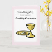 Grandtochter Erste Kommune Karte (Gelbe Blume)