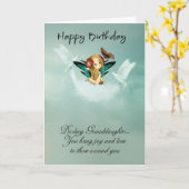 Grandtochter Fairy Geburtstagskarte mit Dosen Karte (Gelbe Blume)