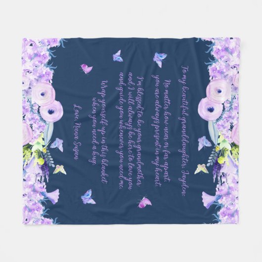 Grandtochter Fleece Blanket (Vorderseite (Horizontal))