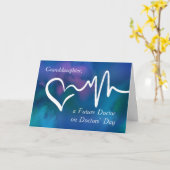 Grandtochter Future Doctor’ Day Heartfelt Karte (Gelbe Blume)