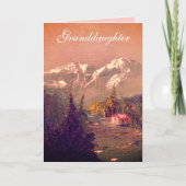 Grandtochter-Geburtstagskarte Karte (Vorderseite)