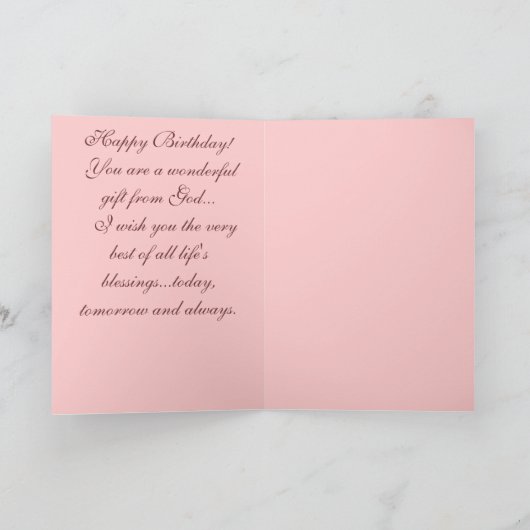 Grandtochter-Geburtstagskarte Karte (Innenseite)