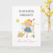 Grandtochter Geburtstagskarte Mädchen Karte (Gelbe Blume)