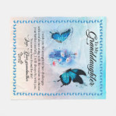 Grandtochter-Geschenk | Liebe Großmuttergruppe Fleecedecke (Vorderseite (Horizontal))