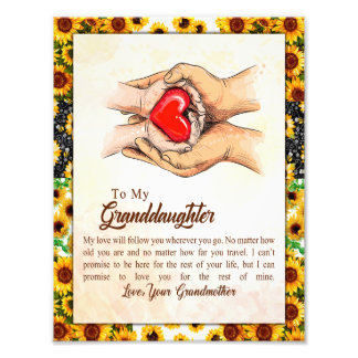 Grandtochter-Geschenk | Liebe Großmuttergruppe Fotodruck