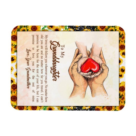 Grandtochter-Geschenk | Liebe Großmuttergruppe Magnet (Horizontal)